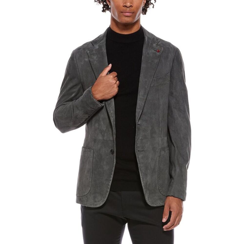 Isaia Mens  Blazer, Grey